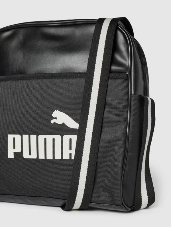 Puma Umhängetasche Mit Label-Print Modell ‘Campus Flight Bag’ – Schwarz 4