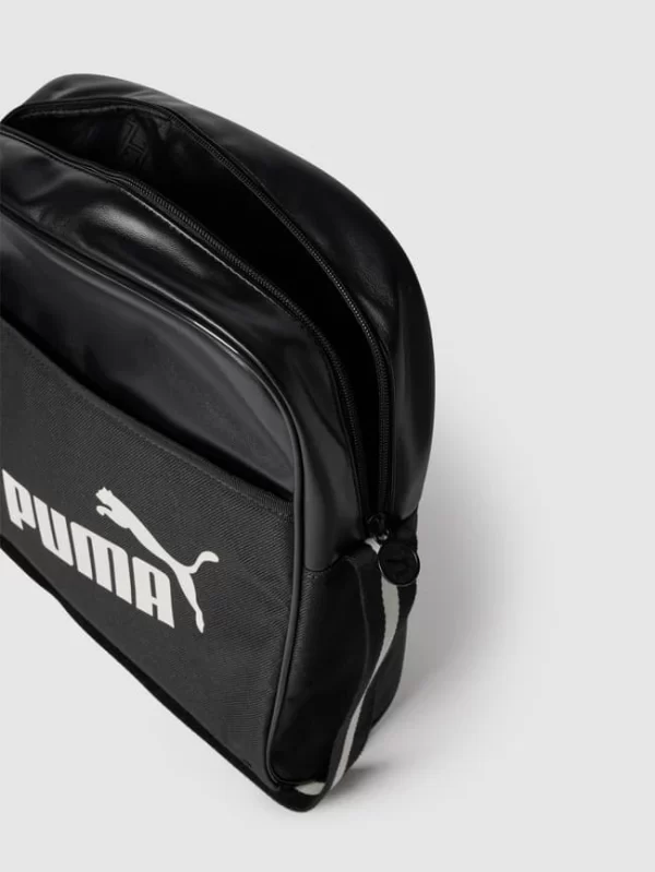 Puma Umhängetasche Mit Label-Print Modell ‘Campus Flight Bag’ – Schwarz 5