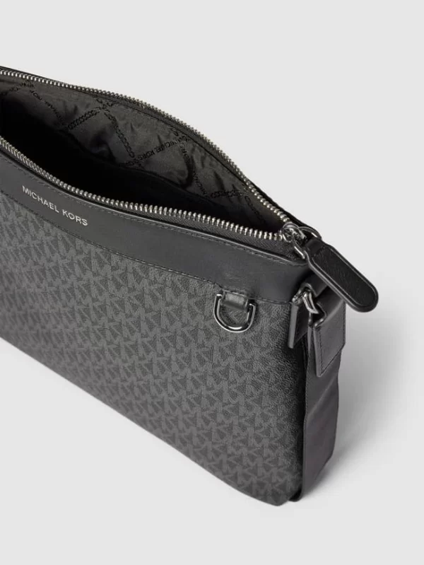 Michael Kors Umhängetasche Mit Allover-Logo – Schwarz 6