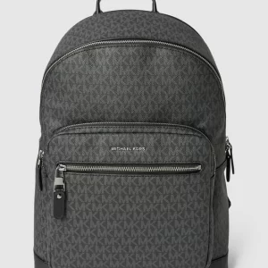 Michael Kors Rucksack Mit Allover-Logo – Schwarz 9