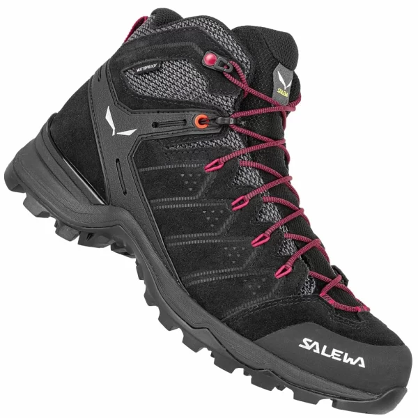 Salewa Alp Mate Mid WP Hikingschuhe Black Out/Virtual Pink Damen 1
