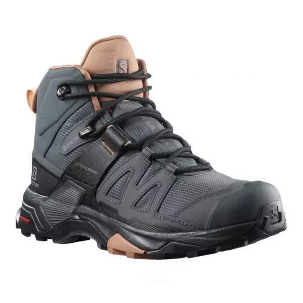 Salomon X Ultra 4 Mid Gore-Tex Outdoorschuhe Ebony/Mocha Mousse Damen 3