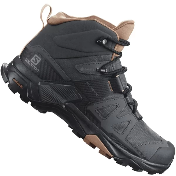 Salomon X Ultra 4 Mid Gore-Tex Outdoorschuhe Ebony/Mocha Mousse Damen 1