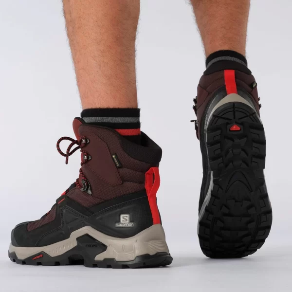 Salomon Quest Element GTX Trekkingschuhe Chocolate Plum/Madder Brown/Goji Berry Herren 6