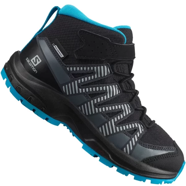 Salomon XA Pro V8 Mid CSWP Outdoorschuhe Black/Monument/Hawaiian Ocean Kinder 1