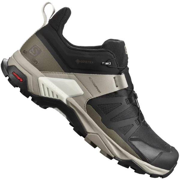 Salomon X Ultra 4 Gore-Tex Wanderschuhe Black/Vintage Kaki/Vanila Ice Herren 1