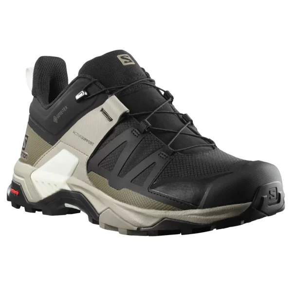 Salomon X Ultra 4 Gore-Tex Wanderschuhe Black/Vintage Kaki/Vanila Ice Herren 4