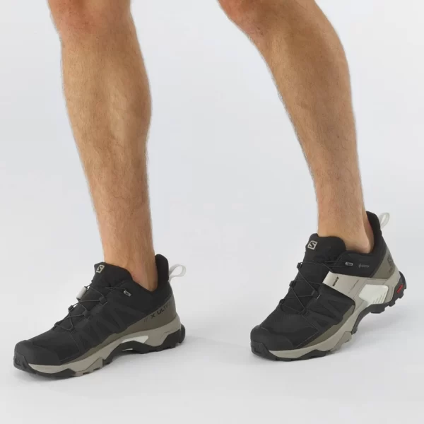 Salomon X Ultra 4 Gore-Tex Wanderschuhe Black/Vintage Kaki/Vanila Ice Herren 7