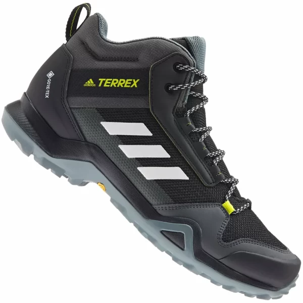 Adidas Performance Terrex AX3 Gore-Tex Mid Hikingschuhe Core Black/White/Acid Yellow Herren 1