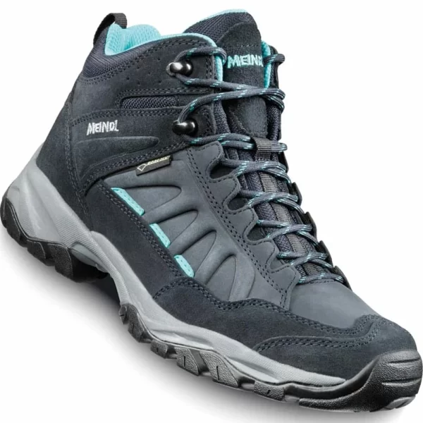 Meindl Nebraska Mid Gore-Tex Wanderschuhe Nachtblau/Grün Damen 1