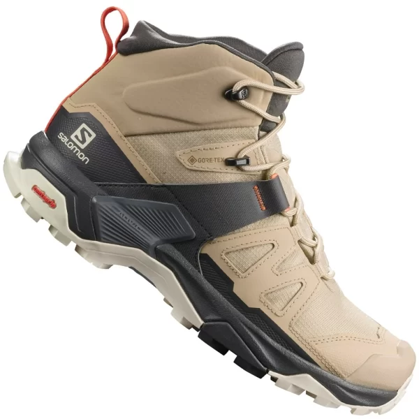 Salomon X Ultra 4 Mid Gore-Tex Hikingschuhe Safari/Magnet/Persimon Damen 1