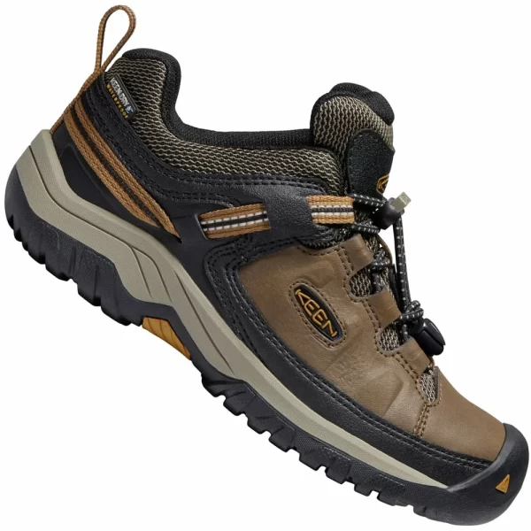 Keen Targhee WP Freizeitschuhe Dark Earth/Golden Brown Kinder 1