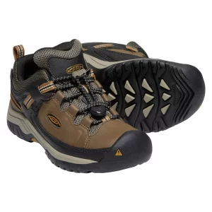 Keen Targhee WP Freizeitschuhe Dark Earth/Golden Brown Kinder 10