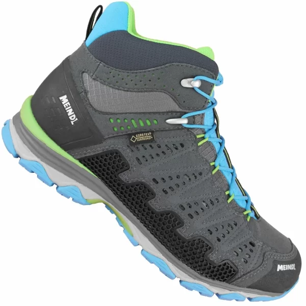 Meindl X-SO Lady Mid Gore-Tex Wanderschuhe Türkis/Anthrazit Damen 1