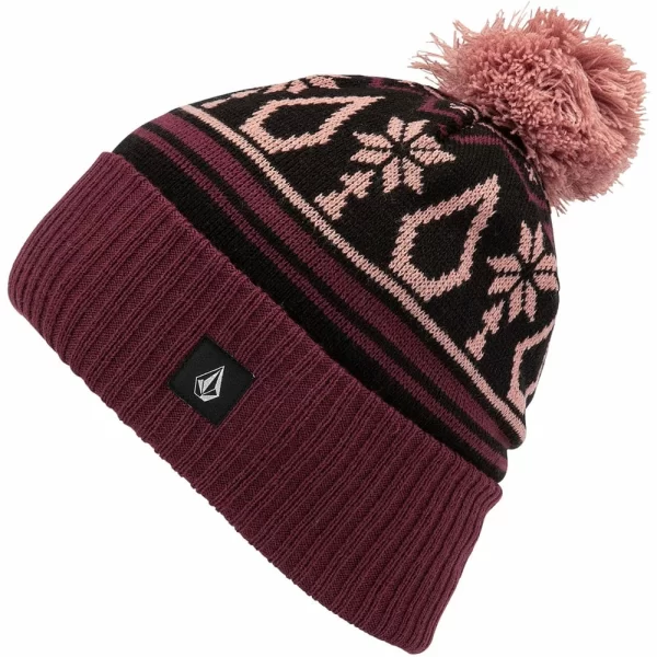 Volcom Argenta Bommelmütze Scarlet Damen 1